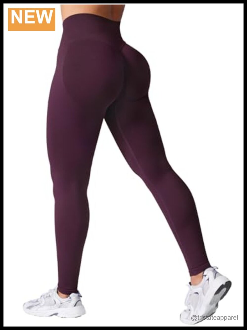 Seamless Impact Leggings Hidden Scrunch Medium Waist Tummy Control Workout Yoga